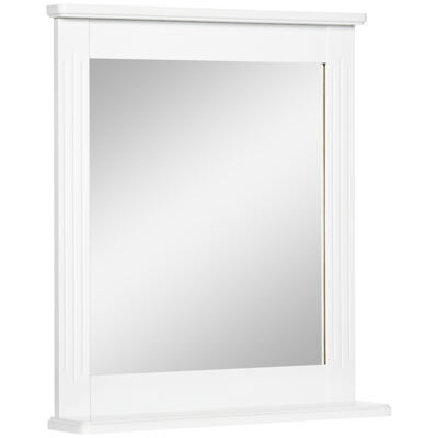 Spiegel mit Ablage Badezimmerspiegel Wandspiegel 55x12x64cm