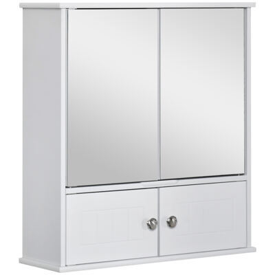 Spiegelschrank Badezimmerschrank Weiss 55x175x60cm