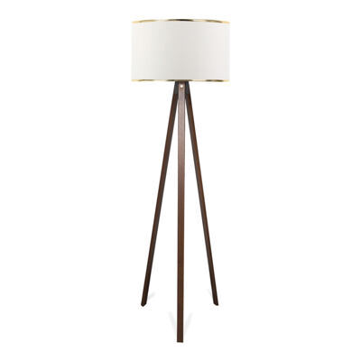 Stehleuchte Stehlampe Newport Weiss Gold