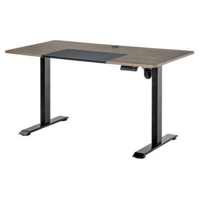 Stehpult Elektrischer Schreibtisch Natur schwarz 140x70x72-116cm