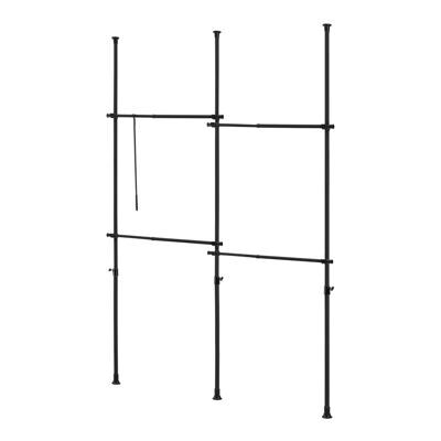 Teleskopgarderobe Kemi mit 4 Garderobenstangen 150 - 230cm