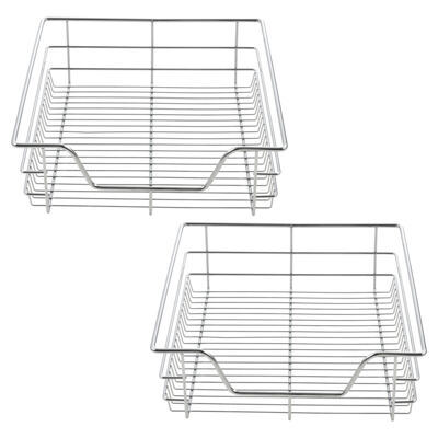 2x Teleskopschublade 50cm Schrankbreite inklusive Schienen