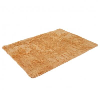 Teppich Shaggy Hochflor flauschig 200x140cm ~ braun
