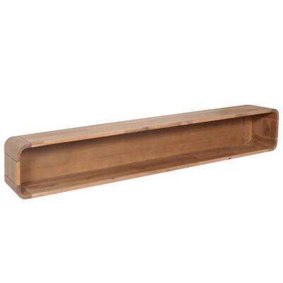 Wandregal Hängeregal Schweberegal Akazie Massiv-Holz gebeizt 160cm