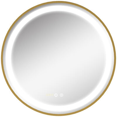 Wandspiegel mit Beleuchtung LED-Leuchte 60x60cm