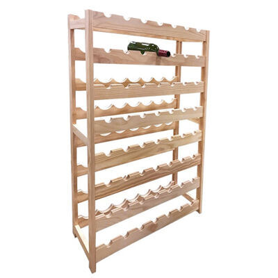 Weinregal Massivholz für 56 Flaschen