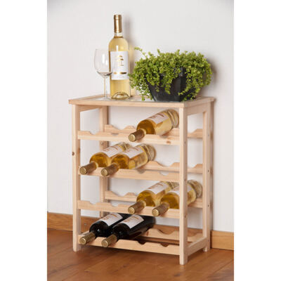 Weinregal aus Holz
