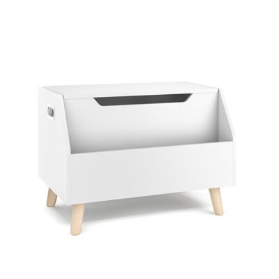 Spielzeugkiste mit Frontablage 60 x 40 x 43 cm weiss