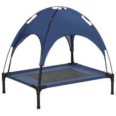Haustierbett mit Baldachin für Outdoor-Nutzung Dunkelblau