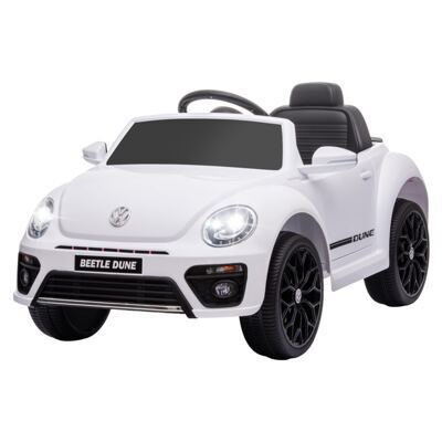 Kinder-Elektroauto Kinderfahrzeug 12V mit Fernbedienung & Musikfunktion 3-5 Jahre Weiss