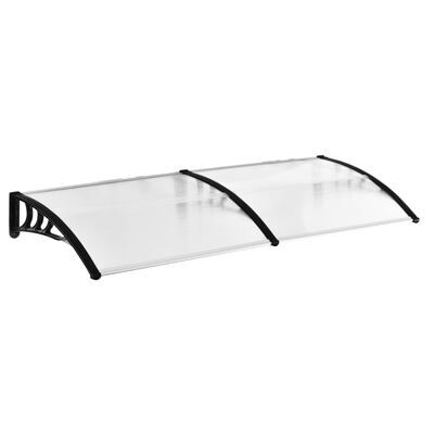 Pultvordach für Haustür aus Polycarbonat & Aluminium transparent