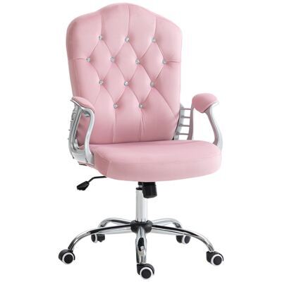 Bürostuhl 120kg höhenverstellbar ergonomisch Rosa