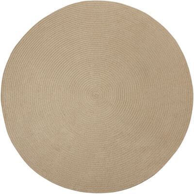 Geflochtener Teppich Vibe aus Jute- und Kunststofffasern