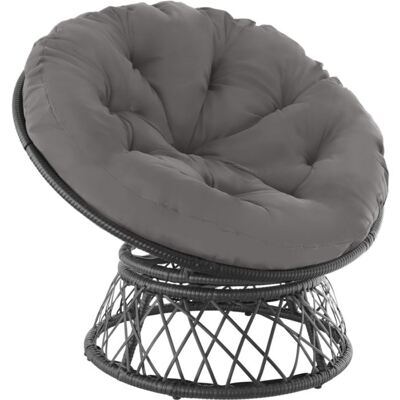 Rattansessel Gargano schwarz