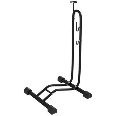 Fahrradständer 45x44x118cm wetterfest Metall Schwarz