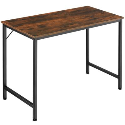 Schreibtisch Jenkins Industrial dunkelbraun 100 cm