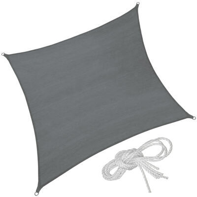 Polyethylen Sonnensegel quadratisch, 360x360cm