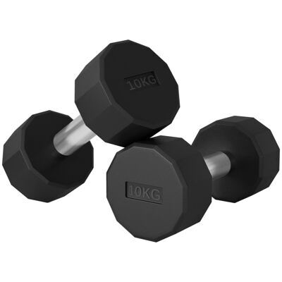 Kurzhantel-Set 20kg für Kraft- und Gewichtstraining rutschfest und ergonomisch