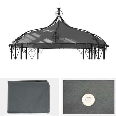 Ersatzdach Ersatzbezug Pergola Almeria ~ grau