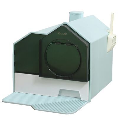 Katzentoilette Haubentoilette 5kg 47x45x42cm Hellblau