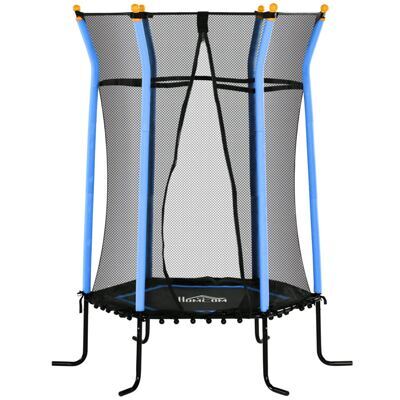 Kindertrampolin Ø163,5cm Sicherheitsnetz Kinder 3-10 Jahre Blau