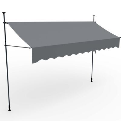 Balkonmarkise 400x120cm Standmarkise ohne Bohren
