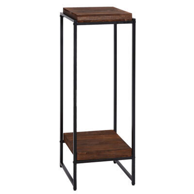 Blumentisch JAM-K71 Beistelltisch FSC Metall dunkelbraun 101cm