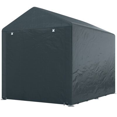 Garagenzelt 16x218x172m UV-Schutz wasserabweisend Grau