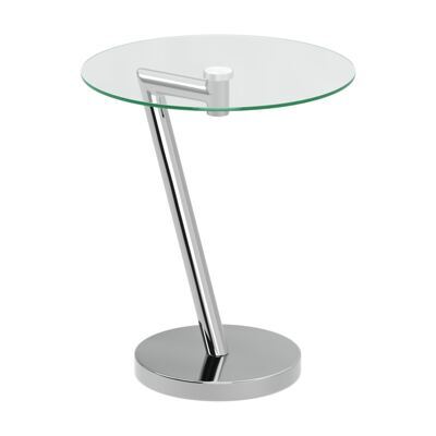 Beistelltisch Glas EVANDER rund 45 x 52 cm silber