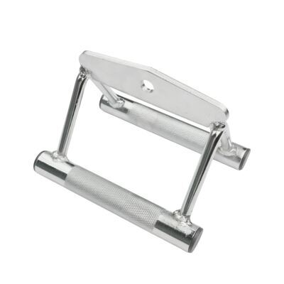 Rudergriff Stahl 18 cm silber