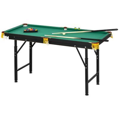 Kompakter klappbarer Billardtisch mit Zubehör für Jugendliche & Erwachsene