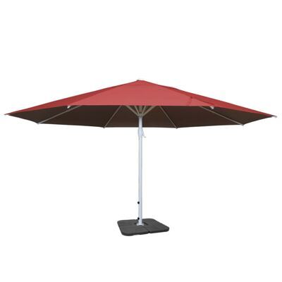 Sonnenschirm Meran II Ø5m Alu 28kg rot mit Ständer
