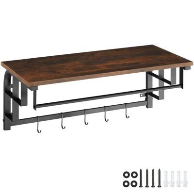 Hängegarderobe Westwood 66x30x27cm Industrial dunkelbraun