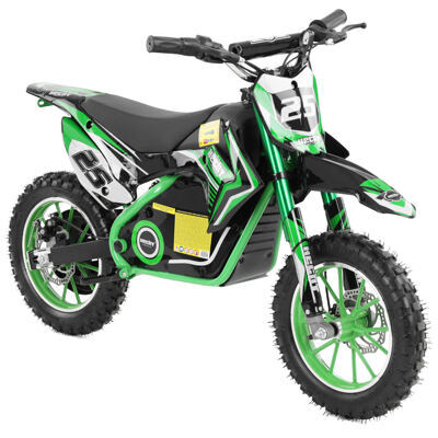 Hecht Kinder Elektro-Motorrad Dirtbike Pocketbike Grün 54501