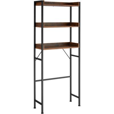 Badezimmerregal Seattle Industrial dunkelbraun 67 x 25 x 165,5 cm