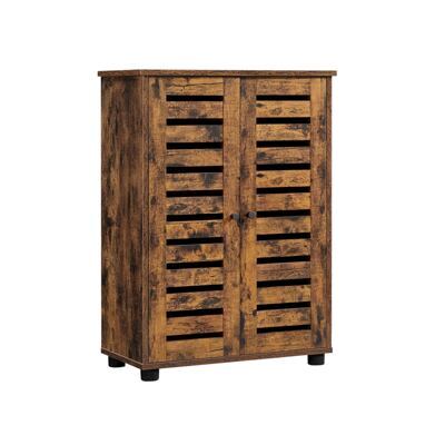 Badezimmerschrank 2 Lamellentüren Vintage