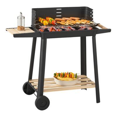BBQ-Wagen Grill Austin 78x86x30cm Schwarz