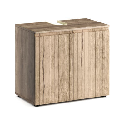 Waschbeckenunterschrank STEFAN 60 x 35 x 54 cm hellbraun