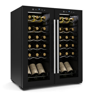 Weinkühlschrank 2 Zonen 36 Flaschen