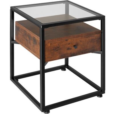 Nachttisch Preston 43x45x54,5cm Industrial dunkelbraun