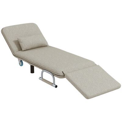 Sessel Schlafsessel Gästebett 3-in-1 bis 120kg belastbar Grau