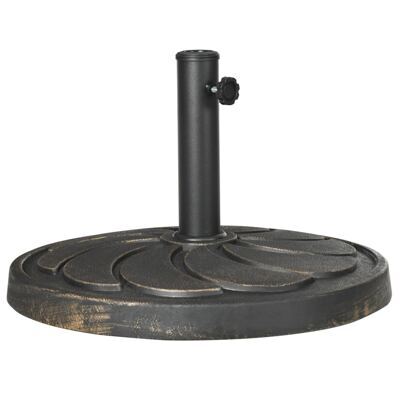 Sonnenschirmständer 18kg Kunstharz rund Bronze