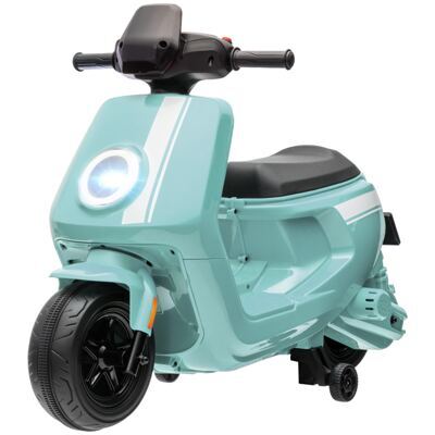 Elektro-Motorrad Kinderfahrzeug 6V mit Trainingsrädern 1.5-3 Jahre Grün