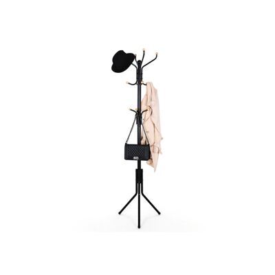 Kleiderständer Garderobenständer Höhenverstellbar 182cm Metall Schwarz