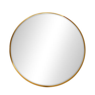 Wandspiegel rund 60 cm gold