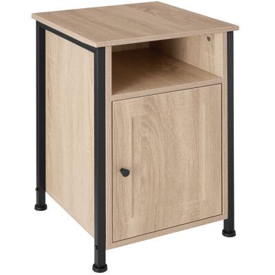 Nachttisch Blackburn 40x42x60,5cm Industrial Holz hell, Eiche Sonoma