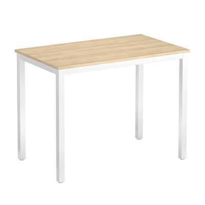 Schreibtisch THEO 100 x 60 x 75 cm braun/weiss