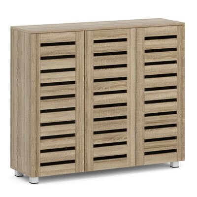 Schuhschrank EDDIE 114 x 34 x 98 cm braun