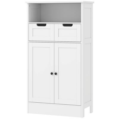 Badzimmerschrank 60x30x108,8cm mit verstellbarer Ablage Weiss