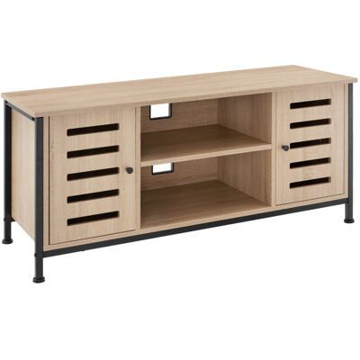 TV-Board Carlow 110x41,5x50,5cm Industrial Holz hell, Eiche Sonoma